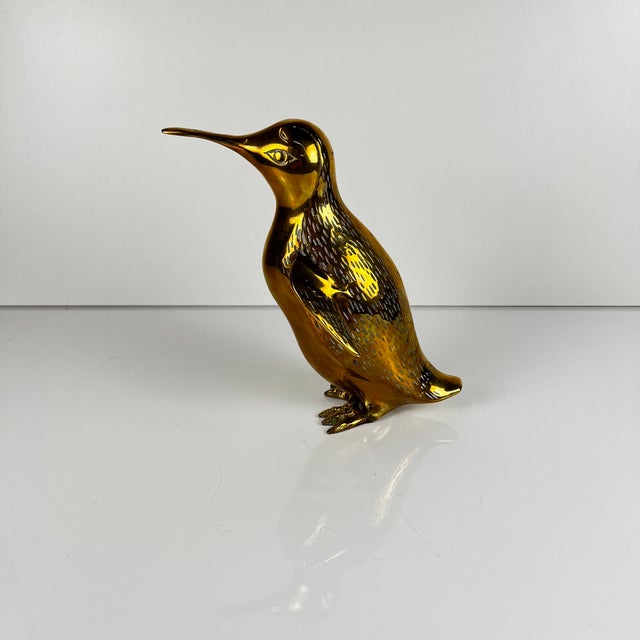 Gold Mid-Century Modern Hollywood Regency Brass Penguin Sculpture, 1970s For Sale - Image 8 of 14
