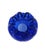1990s Vintage Fenton Art GLASS-Winter Scene-Cobalt Ruffled Rose Bowl For Sale - Image 5 of 5