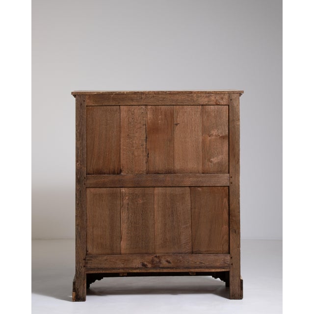 19th Century Oak Buffet With Brass Accents For Sale - Image 10 of 18