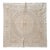 Suzani Textile Wall Art — Neutral Tan Uzbek Embroidery, 4'3'' X 4'3'' For Sale