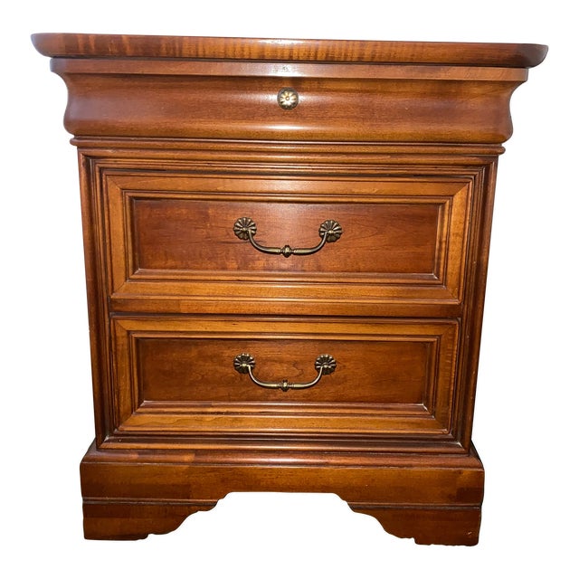 Late 20th Century Lexington Chez Michelle Three Drawer Nightstand For Sale