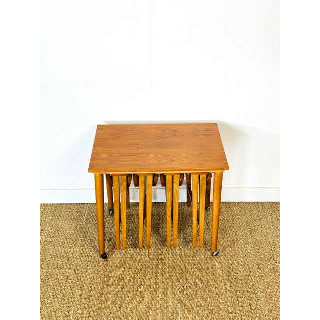 1960s Vintage Scandinavian Coffee Table, 1960s, Set of 5 For Sale - Image 5 of 13