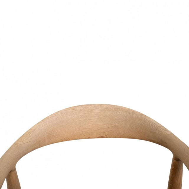 JH503 The Chair in Oak and Black Leather by Hans Wegner, 1960s For Sale - Image 4 of 18