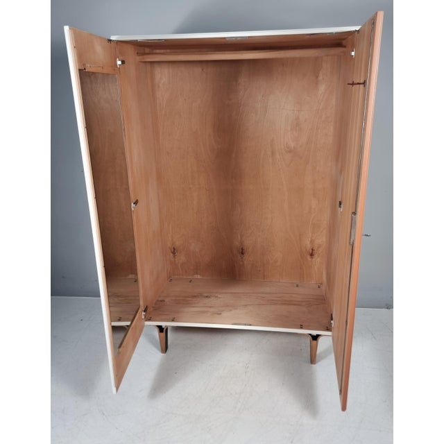 Brown Vintage Wardrobe in Beech, 1970s For Sale - Image 8 of 15