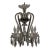 Vintage Waterford Fleur De Lis S Curved Cut Crystal 5 Arm 5 Light Chandelier For Sale