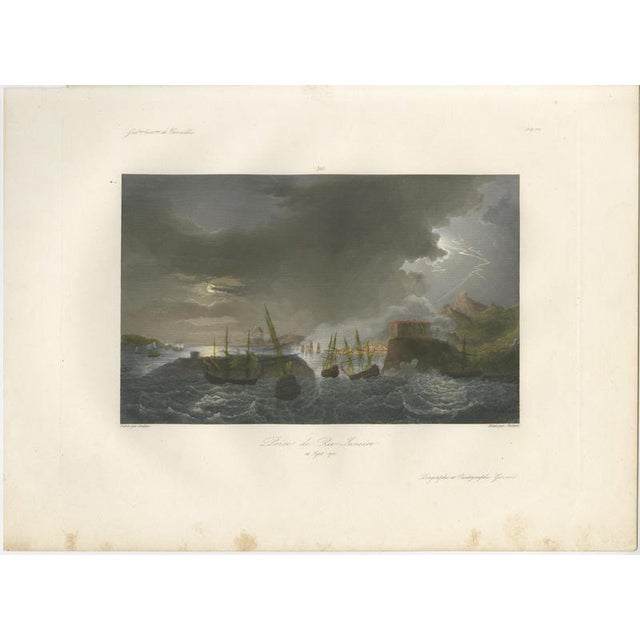 Hollywood Regency Duguay-Trouin, Capture of Rio De Janeiro, 1838, Engraving For Sale - Image 3 of 10