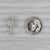 0.20ctw Diamond Palm Tree Pendant 18k White Gold Small Drop For Sale - Image 4 of 5