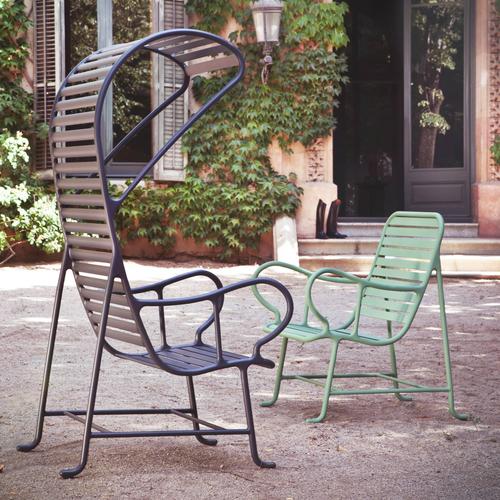 Metal Green Gardenias Armchair with Pergola by Jaime Hayon for BD Barcelona For Sale - Image 7 of 11