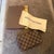 Mid-Century Modern A Vintage 1998 Full Set Louis Vuitton Brown Damier Bucket Companion Pouch For Sale - Image 3 of 16