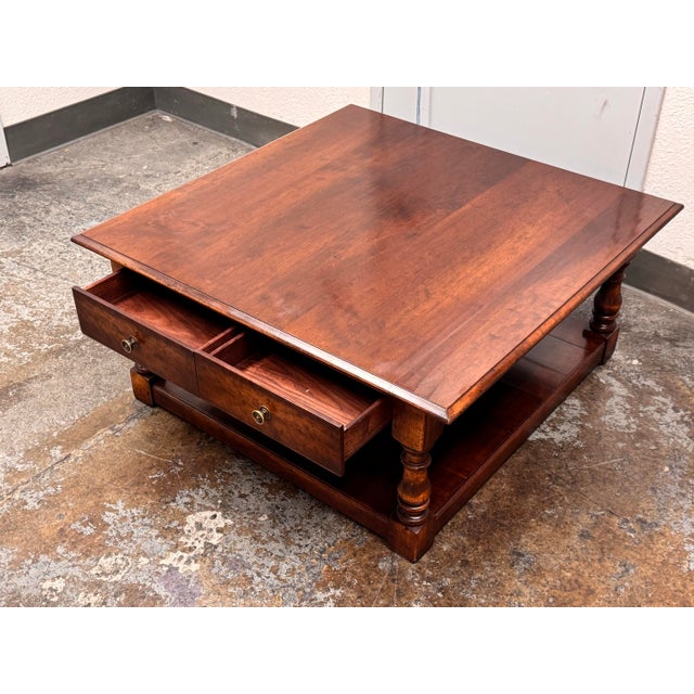 Wood Southworth Interiors English Refectory Coffee Table For Sale - Image 7 of 12