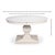Round White Reeded Pedestal Dining Table With Expanding Top For Sale - Image 11 of 11