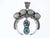John Nelson Navajo Sterling and Ber-burnham Turquoise Pendant For Sale - Image 4 of 4