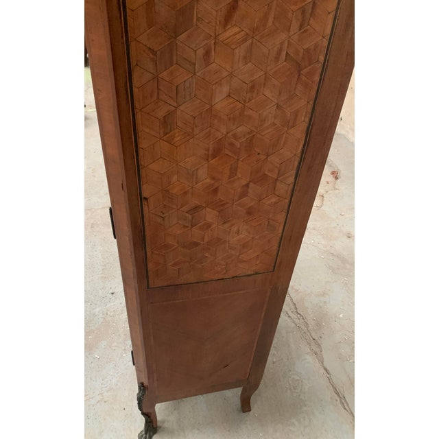 Louis XVI Style One-Door Display Cabinet For Sale - Image 13 of 14