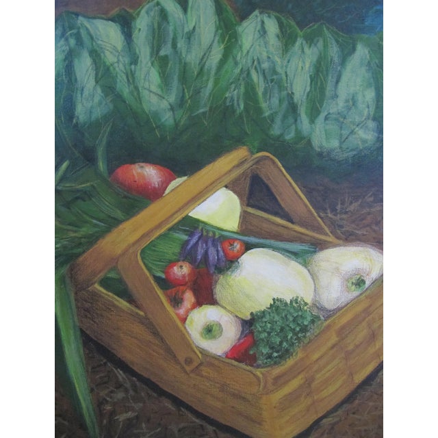 Basket of Vegetables Acrylic Painting Chairish