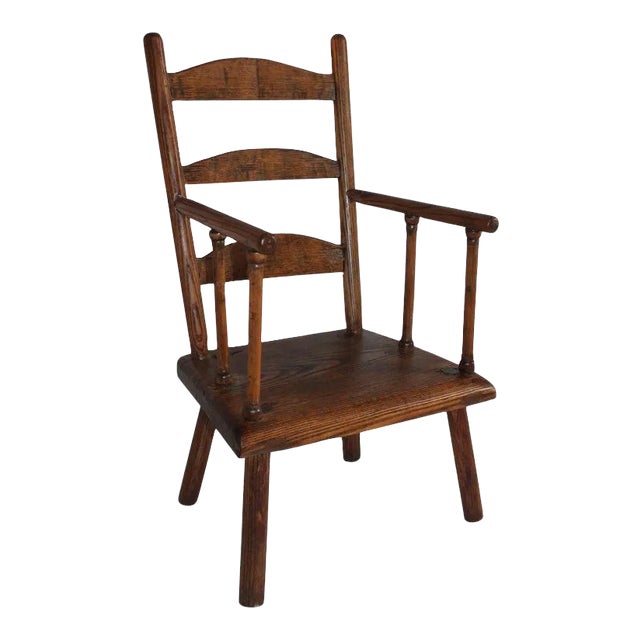 Early 19th Century New England Child's Chair For Sale