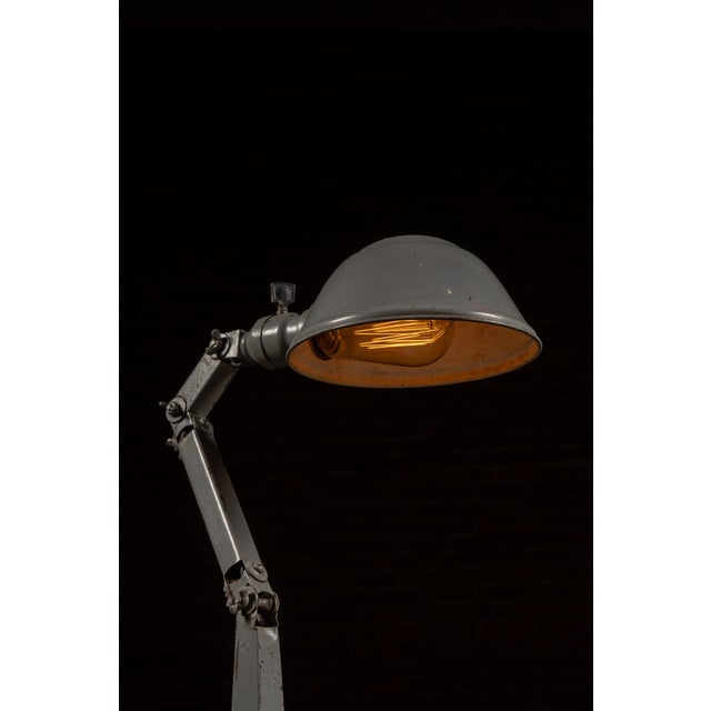 Vintage No. 306 Articulating Task Lamp by American Fixture For Sale - Image 9 of 15