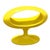 Plastic Y2k Space Age William Emmerson Attributed "Spheroid" Yellow Side Drinks Table For Sale - Image 7 of 8