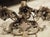 Set of Four Vintage French 3-Arm Iron and Tole Sconces, Distressed Gilt Finish For Sale - Image 10 of 18
