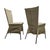 Canvas Dining Chairs by Gerard Van Den Berg, Set of 2 For Sale - Image 6 of 13