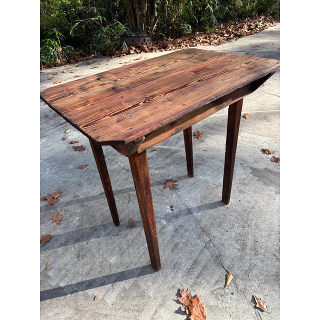 1920s 1920s Primitive Tall Harvest Table For Sale - Image 5 of 7