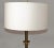 Brass 1970s Laurel Lamp Company Round Glass Side Table Floor Lamp Shade American, Unsigned For Sale - Image 8 of 12