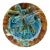 Majolica Chesnut Leaf Plate Sarreguemines, Circa 1890 For Sale