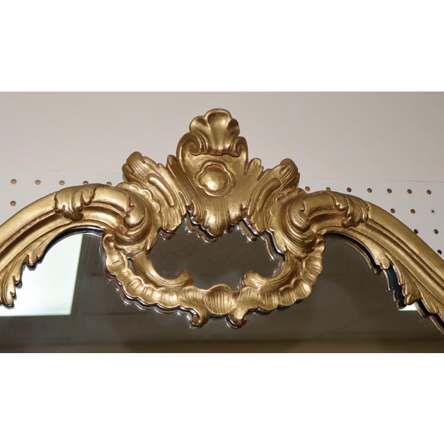 Gold Excellent Quality French Style Gold Gilt Wood Mirror Attributed to LaBarge For Sale - Image 8 of 8