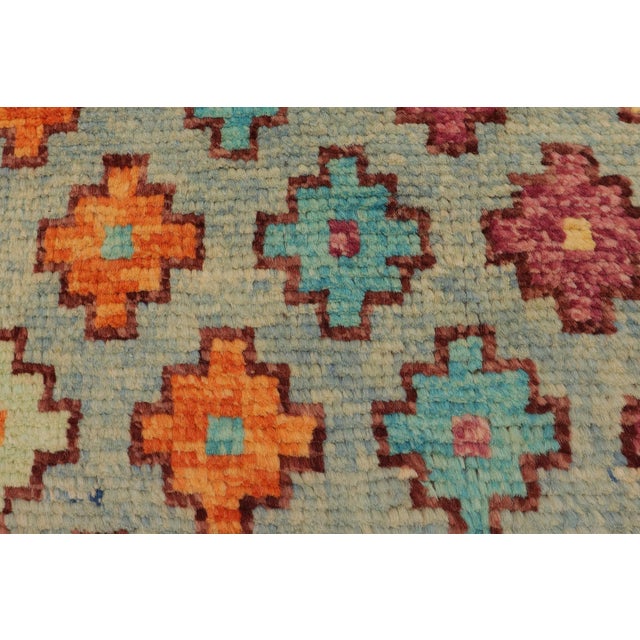 Modern Balochi Blue/Red Wool Rug - 4'9''x8'0'' For Sale In New York - Image 6 of 11
