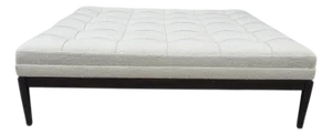 George Smith Large Tufted Boucle Ottoman