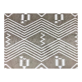 Andrew Martin Navaho Buff Beige Taupe Cream Southwestern American Indian Upholstery Fabric For Sale