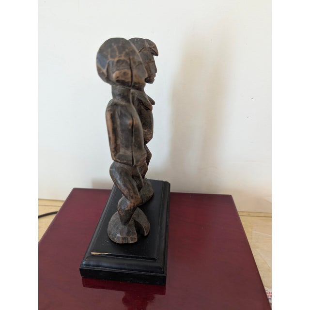 African Rare Hand-Carved Senufo/Bamana West African Wood Sculptures Early 1900's For Sale - Image 3 of 6