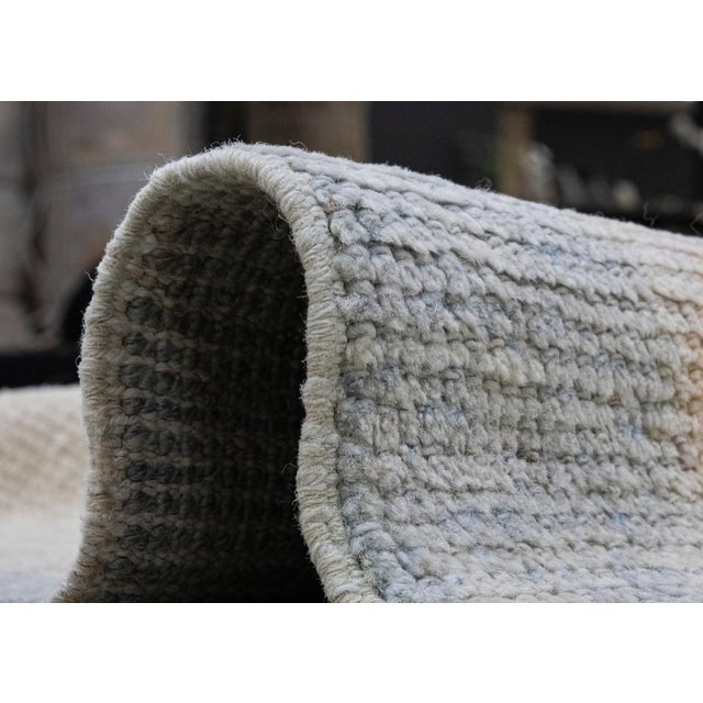 Blue Turkish Oushak Rug 12'1" x 17'5" For Sale - Image 8 of 8