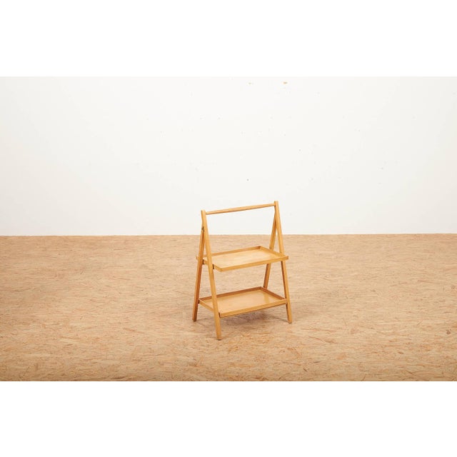 Magazine Rack in Beech Wood, Switzerland, 1970, in Good conditions. Designed 1960 to 1969