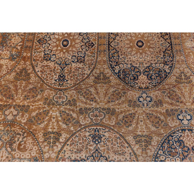 19th Century Oversized Exquisite 1880s Antique Persian Kirman Rug For Sale - Image 5 of 9