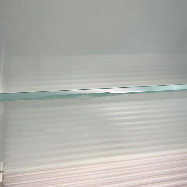 Gold Italian Industrial Modern Aluminum and Glass Sideboard from Ycami, 1990s For Sale - Image 8 of 18