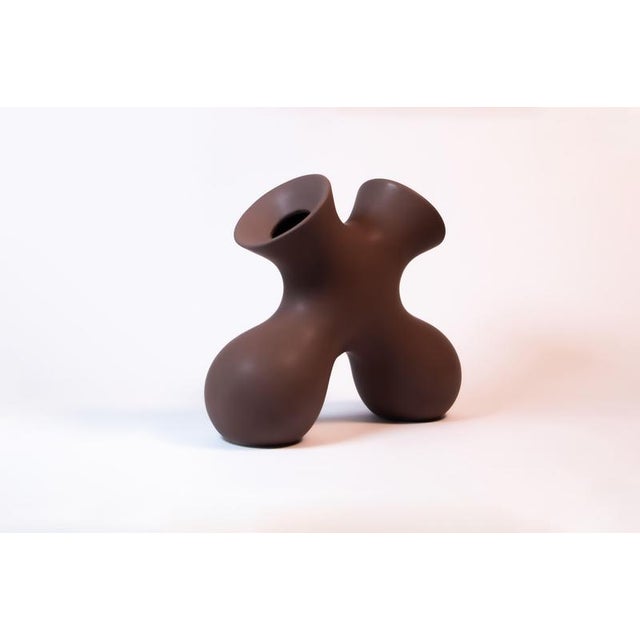 Tabono Vase in Ceramic by Soheila Mahmoodi For Sale - Image 12 of 18