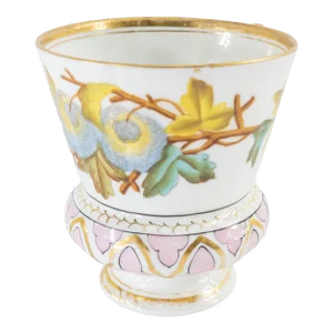 19th Century English Porcelain Teacup With Fine Painting
