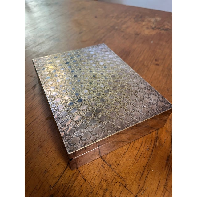Rare Art Deco Luxury Hermes Paris Silver Box Made in France - Needs Repair For Sale - Image 11 of 12