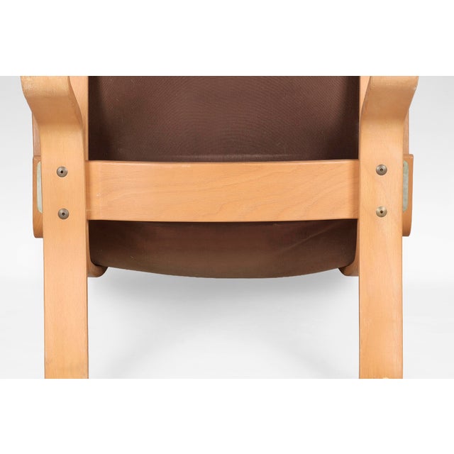 Wood Vintage Cognac Focus Lounge Chairs from Bramin Møbler, 1970s Set of 2 For Sale - Image 7 of 9