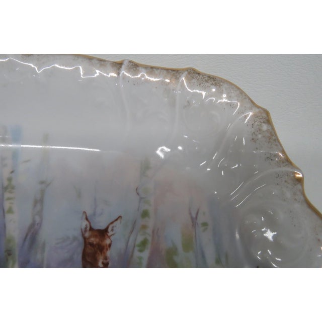 Late 19th Century Joseph Schachtel Porcelain Wildlife Game Set 8pc With 7 Plates 1 Platter For Sale - Image 12 of 18