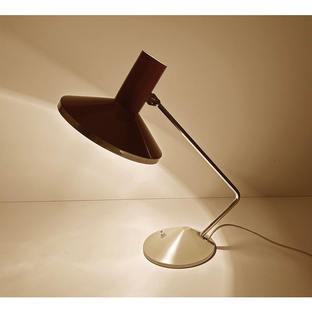 Metal Large Vintage Desk Lamp from Helo, 1960s For Sale - Image 7 of 18