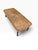 Vintage Faux Bamboo Fruitwood Cocktail Table With Geometric Veneer Top For Sale - Image 10 of 11