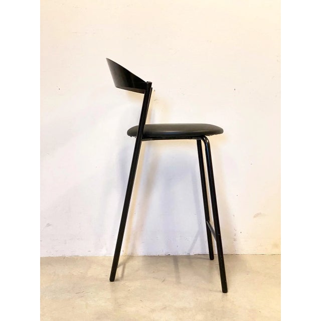 Fly Line Bar Stools, 1980, Set of 4 For Sale - Image 6 of 13