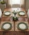 Ceramic Les Ottomans Italian Hand-Painted "The Palms" Ceramic Dinner Plates - Set of 4 For Sale - Image 7 of 10