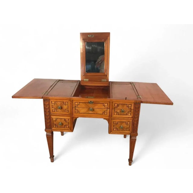 Wood Antique German Neoclassical Dressing Table, 1780 For Sale - Image 7 of 9