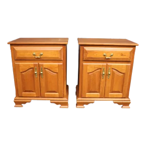 Bench-Made Cherry Nightstands/Pair