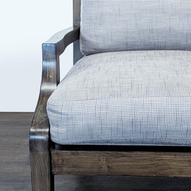 Kreiss Soho Lounge Chair With Wooden Frame and Cushions For Sale In San Francisco - Image 6 of 11