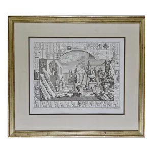 Set of Two 18th Century Engravings From William Hogarth 'S "Analysis of Beauty", 1753