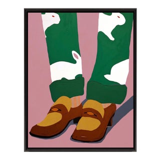 Contemporary Figurative Painting, “Penny Loafers” by Brooks Burns For Sale