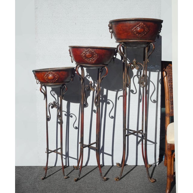 Gorgeous Plant Stands in Great Vintage Condition. Solid and Firm. Wear is usual for their age. Please study the photos and...